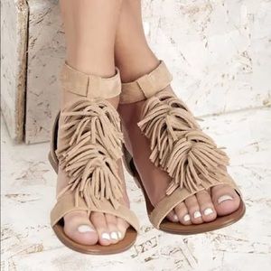 Sole Society Koa Fringe Sandal